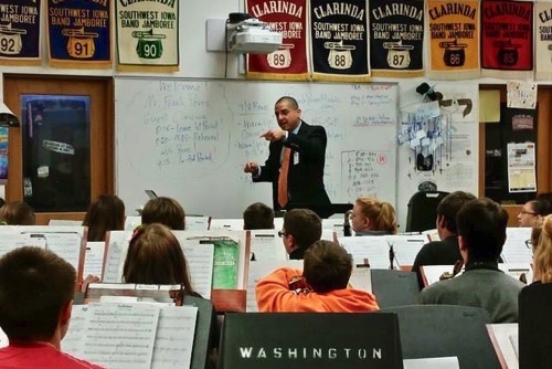 Clinic at Washington Middle School in Red Oak, IA
