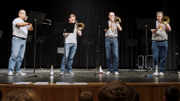 KC Bones Trombone Quartet
Performs for Trombonified workshop at Rose Hill H.S. KC Bones Trombone Quartet
Performs for Trombonified workshop at Rose Hill H.S.